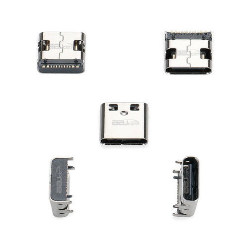 TYPE-C 16PIN 母座板上型L=7.35 5A 銅合金端子(一體式)---(UC.01.51-11-0020)_調(diào)整大小